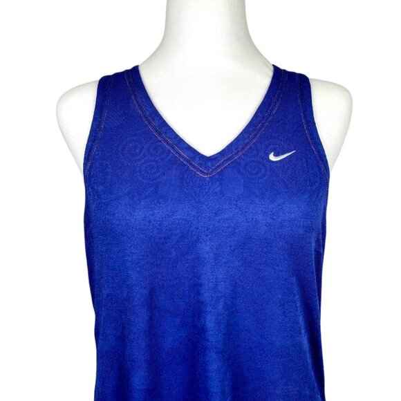 Nike Women's L Blue Racerback Athletic Tank Top - Moisture-Wicking & Quick-Dry - Picture 2 of 10